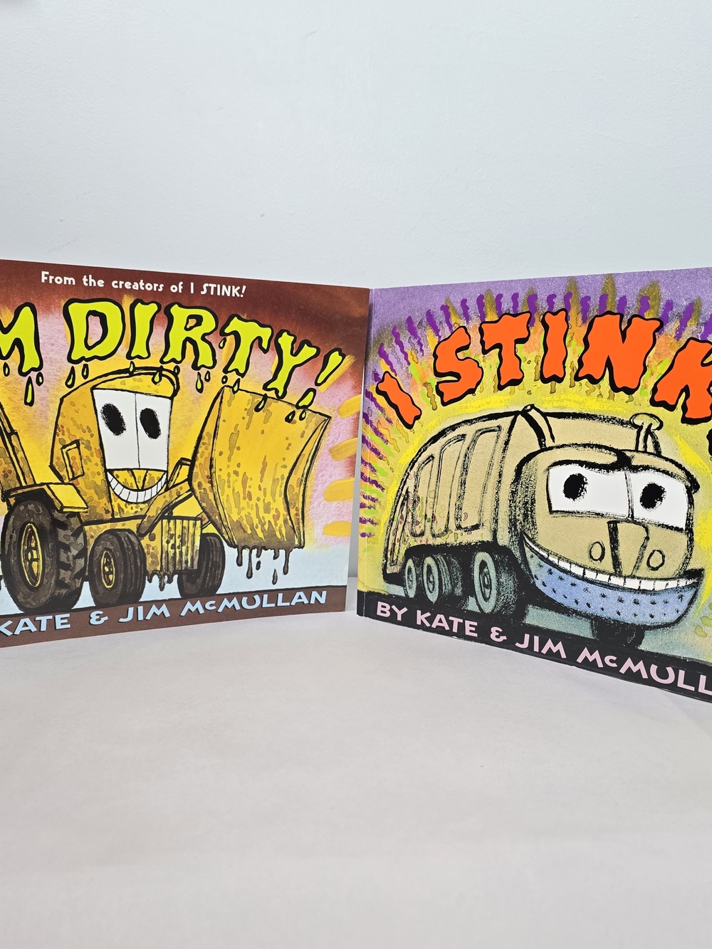 Stink! and I'm Dirty! Kids Board Books - White Bundle Of 2